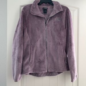 North face lavender zip fleece